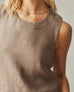 Women's Linen Tank - Pine Bark